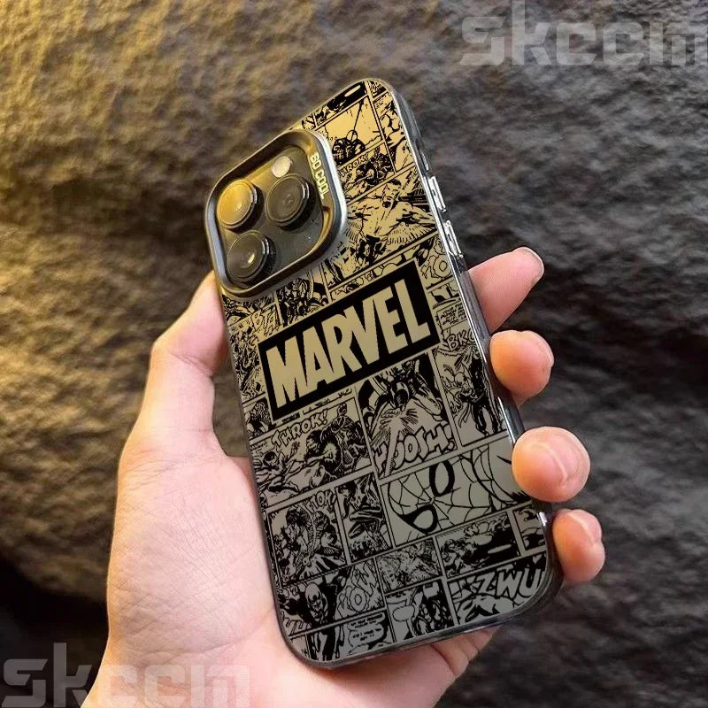 Marvel Logo Phone Case Spiderman Ironman