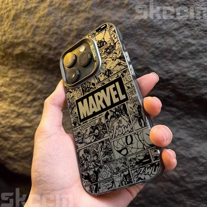 Marvel Logo Phone Case Spiderman Ironman