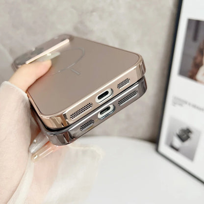 Original Frosted Glass Large Window For Magsafe Phone Case