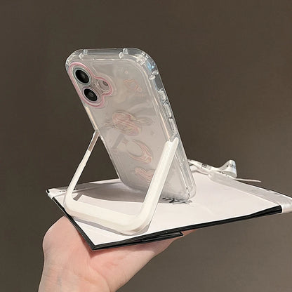 Pink Bow Moon Stars Bracket Phone Phone Case