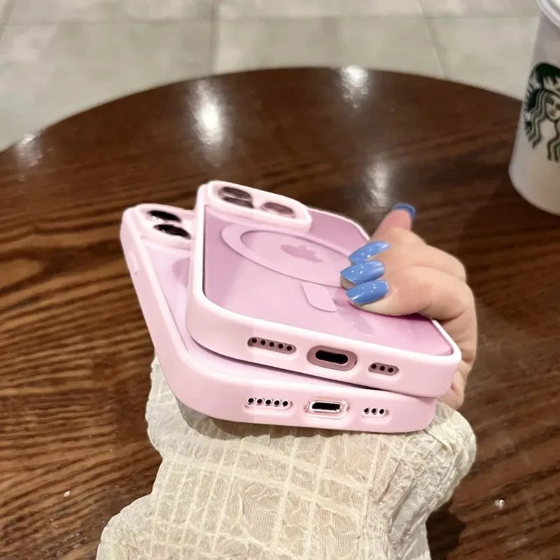 New Pink Transparent Acrylic Phone Case