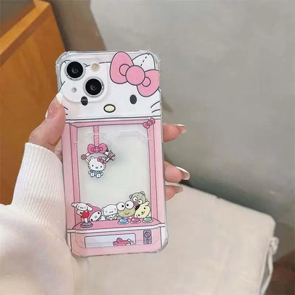 Kuromi Melody Card Holder Phone Case for iPhone
