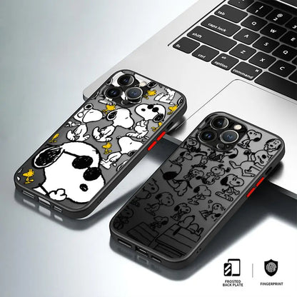 Snoopy Astronaut Cartoon Phone Case for iPhone