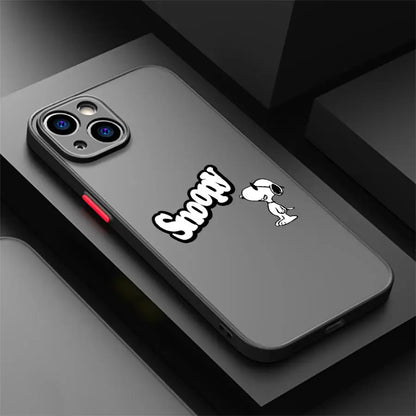 Snoopy Astronaut Cartoon Phone Case for iPhone