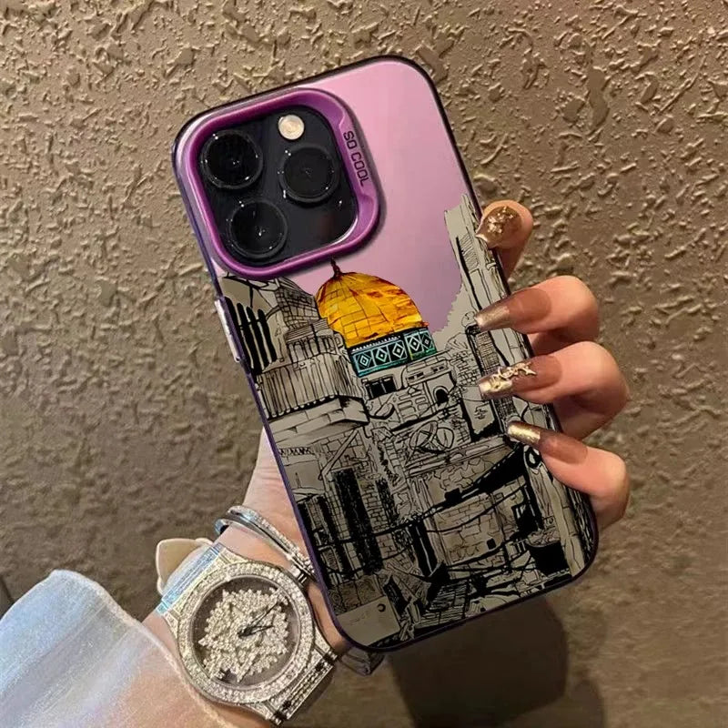 Building Silhouette Design Print Phone Case