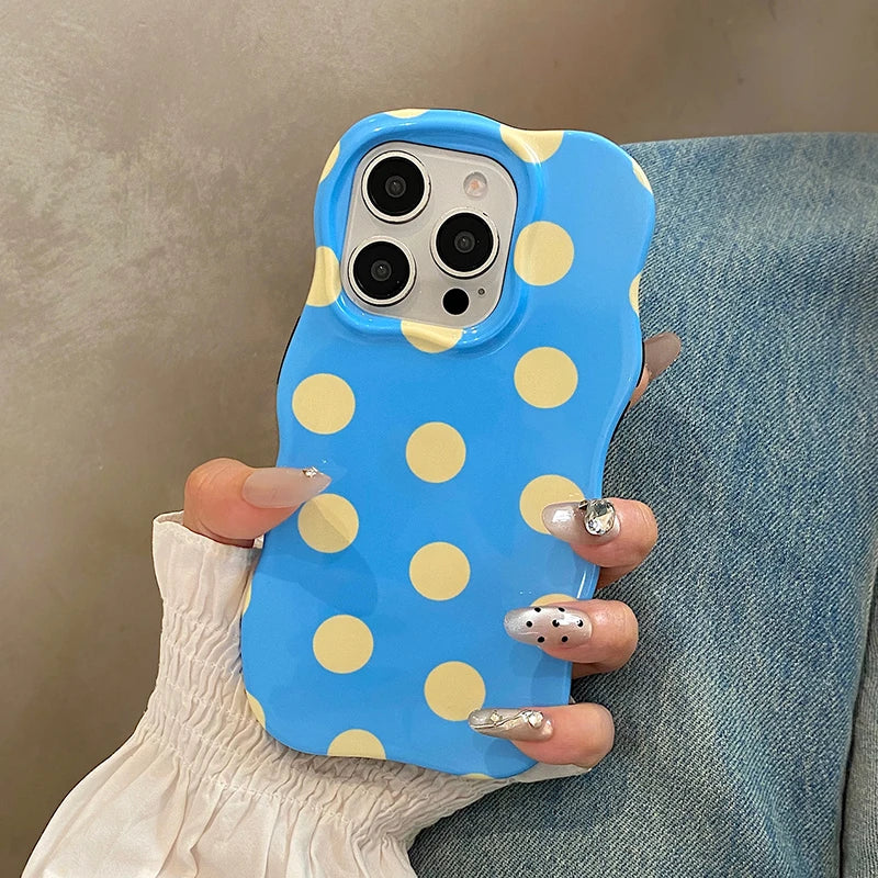 Cute Glossy Polka Dots Phone Case