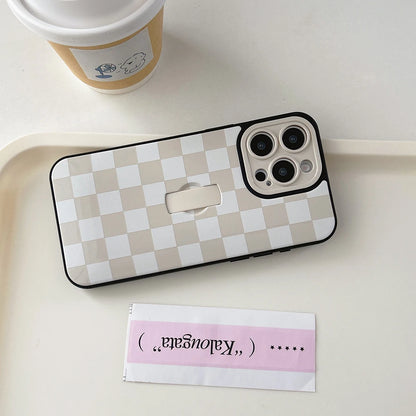 Simple Lattice Collision Grid Pattern Phone Case