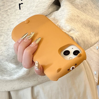Cartoon Cute Funny 3D Bear Soft Silicone Phone Case
