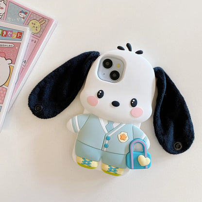 Funny 3D Cartoon Dog Phone Case