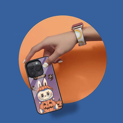 Cartoon Labubu Glossy Phone Case