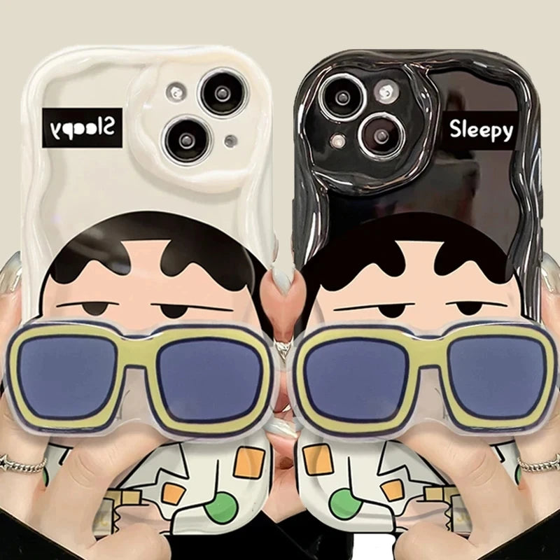 C-Crayon S-ShinChan Wave Clear Phone Case