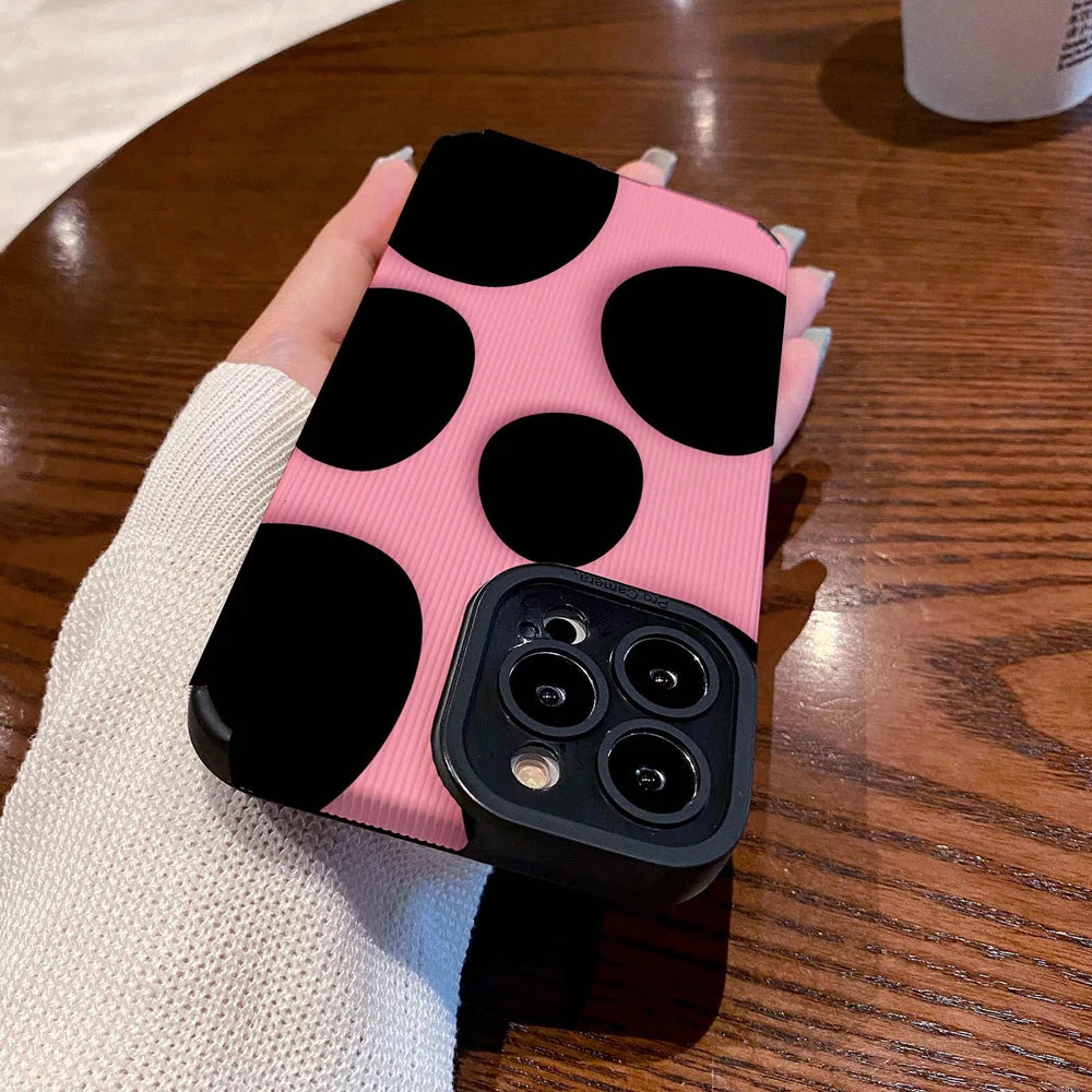 Fashion Pebble Pink Silicone Phone Case