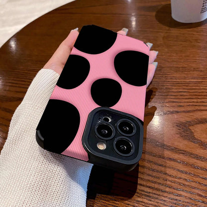 Fashion Pebble Pink Silicone Phone Case