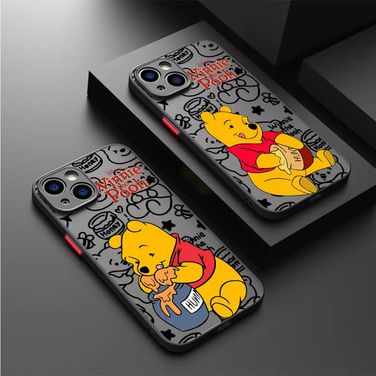 Disney Winnie The Pooh Transparent Phone Case for iPhone