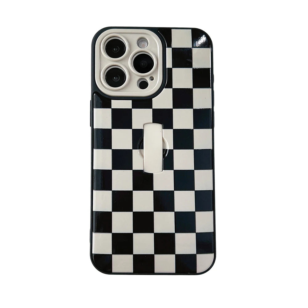 Simple Lattice Collision Grid Pattern Phone Case