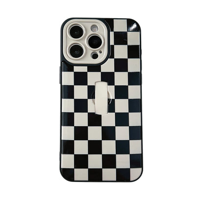 Simple Lattice Collision Grid Pattern Phone Case