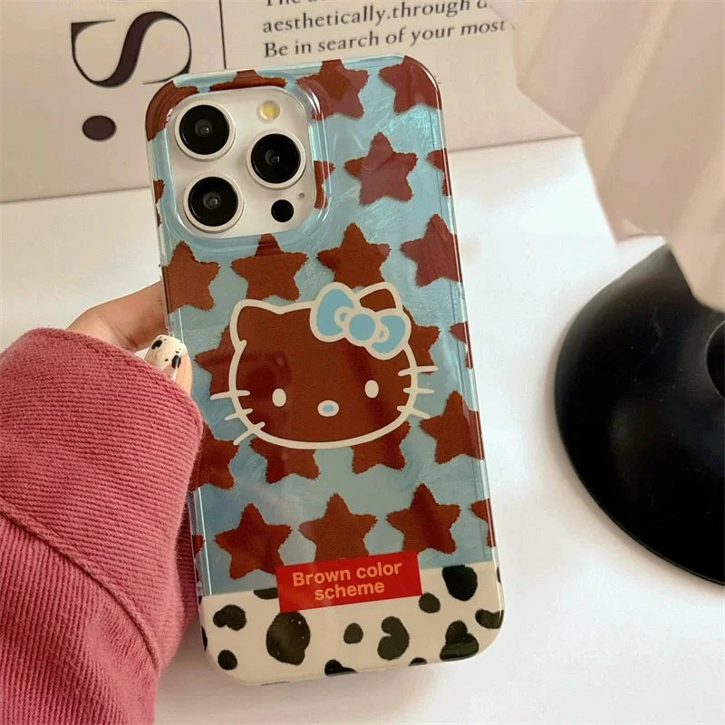 Y2k Sanrios Leopard Hellokitty Phone Case