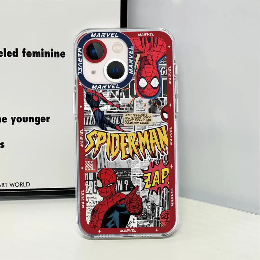 Marvel Spiderman Clear Soft iPhone Case