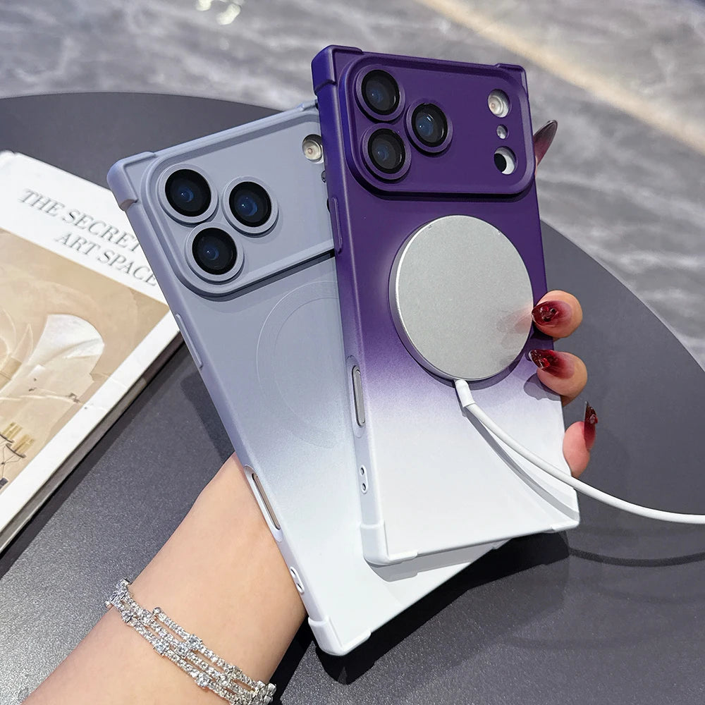 Rectangular Wireless Charge Magnetic Gradient Phone Case