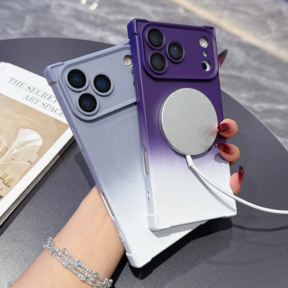 Rectangular Wireless Charge Magnetic Gradient Phone Case