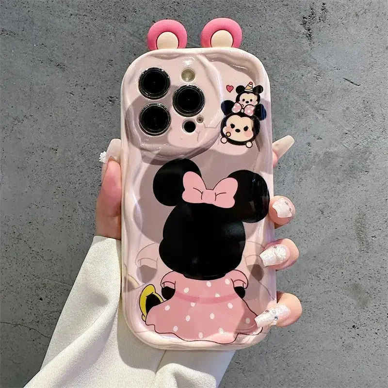 3D Ears Mickey Winnie Minnie Phone Case