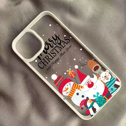 Christmas Tree Santa Claus Clear Phone Case New