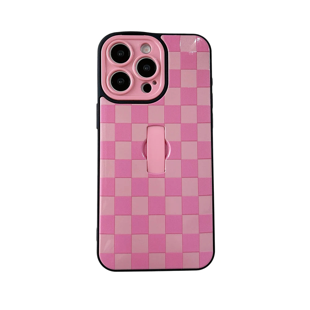 Simple Lattice Collision Grid Pattern Phone Case