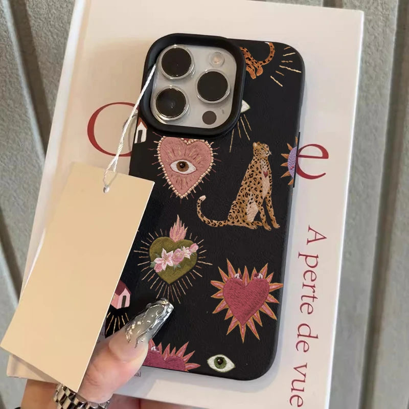 Personalized Leopard Lichee Pattern Phone Case
