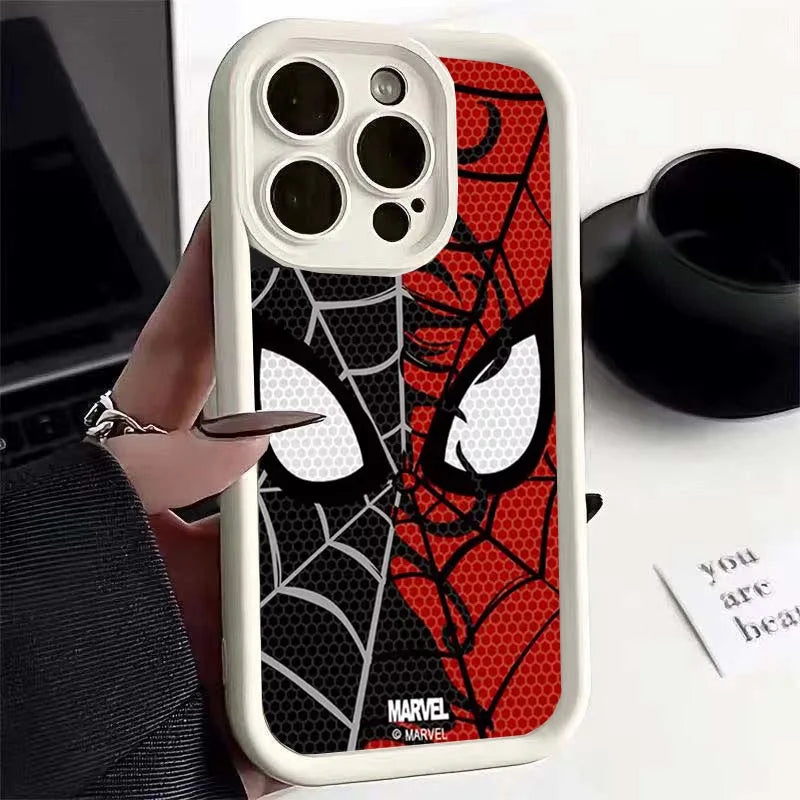 Phone Case Cool Spider-Man Eyes Silicone 3D Cute New Design