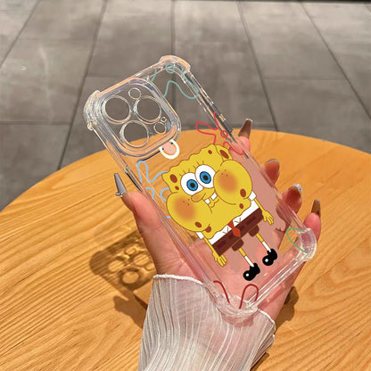 Soft Silicone SpongeBob Phone Case for iPhone
