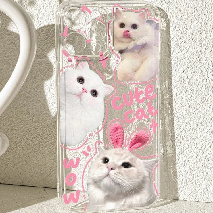 Angry Cat Clear Case for iPhone