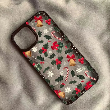 Cartoon Christmas Gift Theme Clear Phone Case