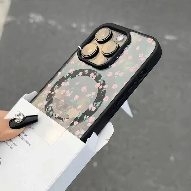 Tiny Rose Magnetic Acrylic Phone Case