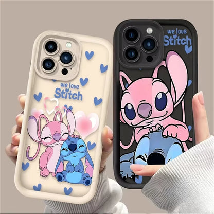 Cute Disney Stitch Angel Love Phone Case