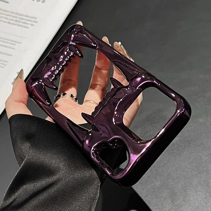 Luxury 3D Tiger Tooth Hollow Dissipate Heat Phone Case