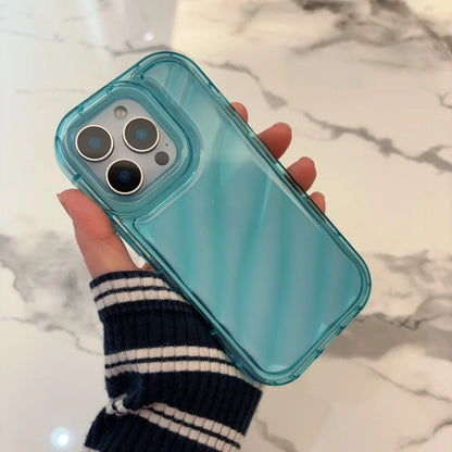 Transparent Candy Wavy Soft Phone Case