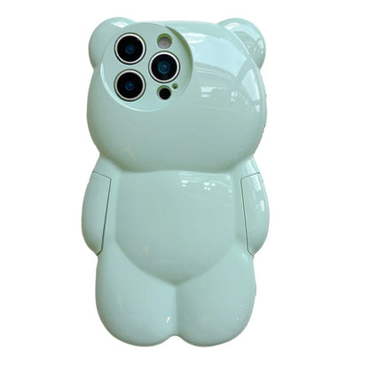 Ins Cute Macron 3D Bear Shockproof Phone Case