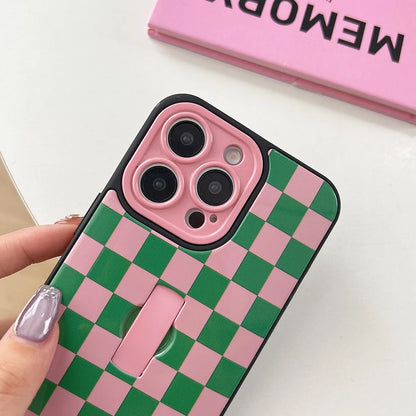 Simple Lattice Collision Grid Pattern Phone Case