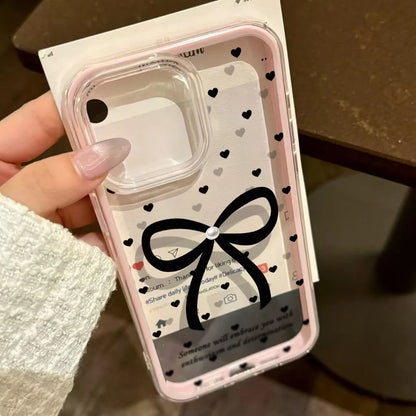 2 in 1 Candy Color Bow Knot Phone Case