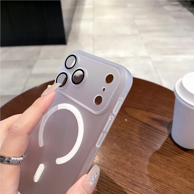 Luxury Ultra Thin Matte Clear For Magsafe Phone Case