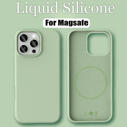 Luxury Liquid Silicone For Magsafe Phone Case