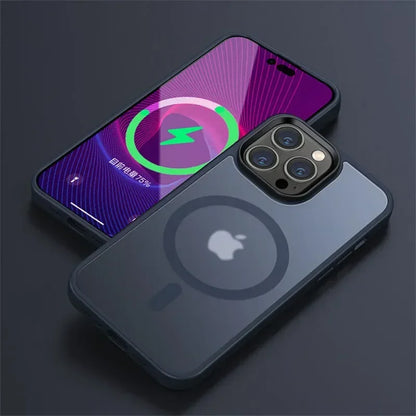 Matte Transparent Magnetic iPhone Case