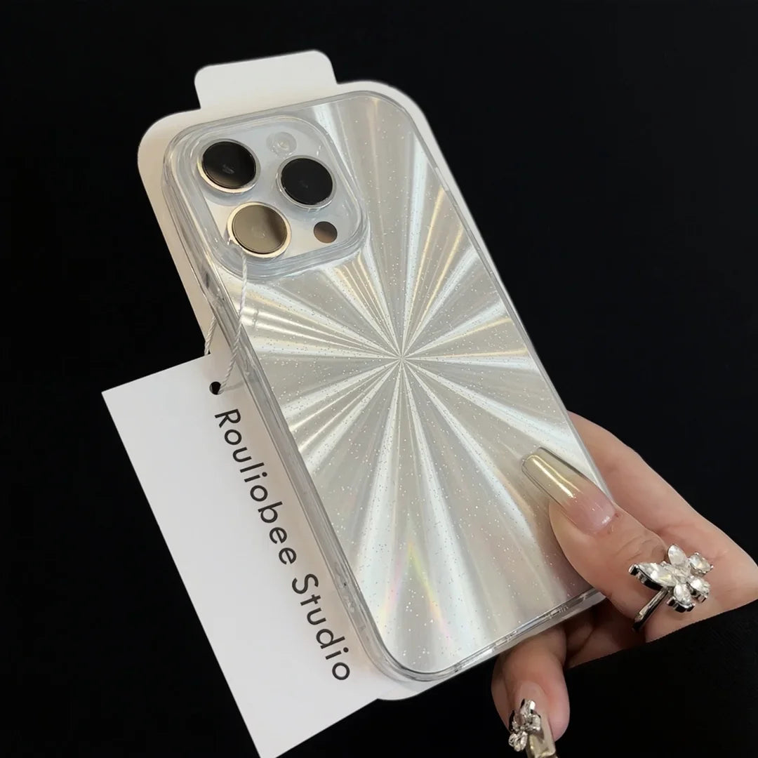 Luxury Camlet Pattern Laser Glitter Phone Case