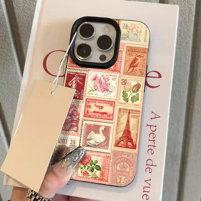 Vibrant Retro Stamp Lichee Design Phone Case