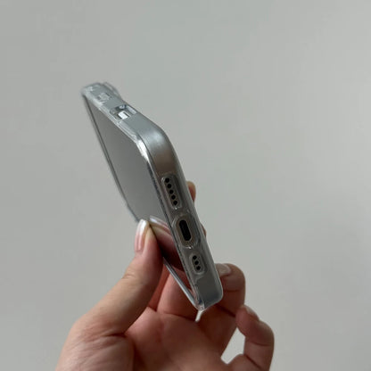 Plating Silver Glitter Cute Cat Cartoon Phone Case