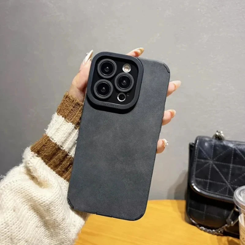 Luxury Matte Cortex Leather Phone Case