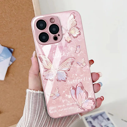 Butterfly Leopard Print Phone Case