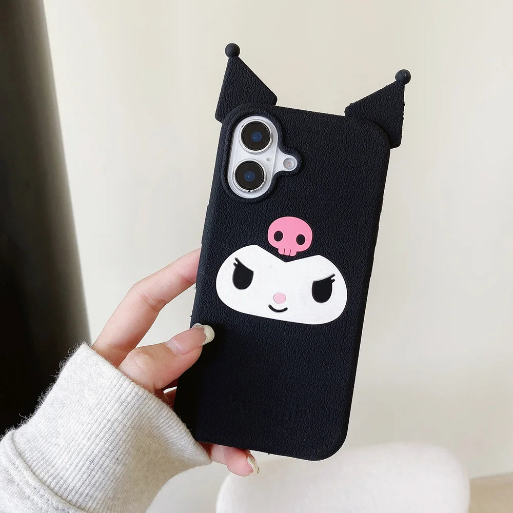 Japan Ins Cute 3D Cartoon Kuromi Phone Case