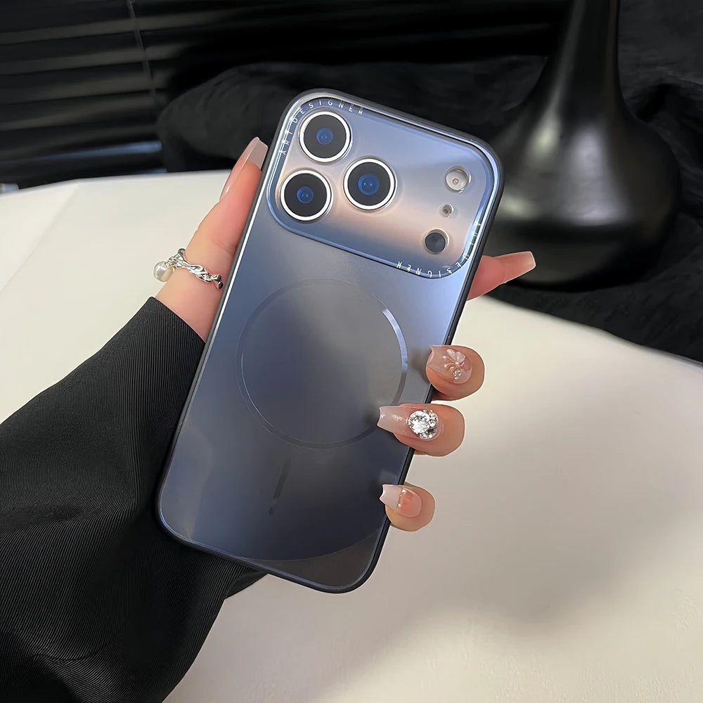 Phone Case Fashion Gradient Color Magnetic Charging