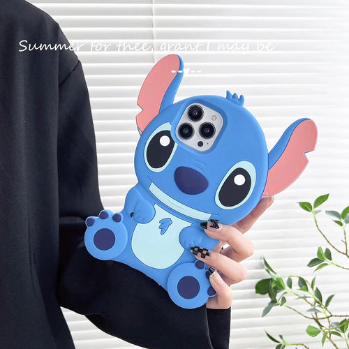 Cute 3D Cartoon Lilo Stitch Phone Case
